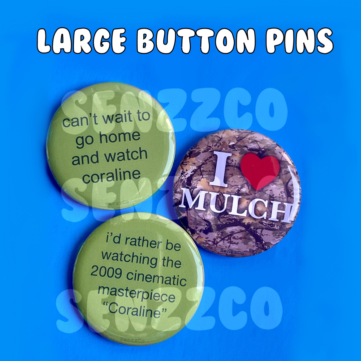 Twitchy Witchy Inspired Button Pins