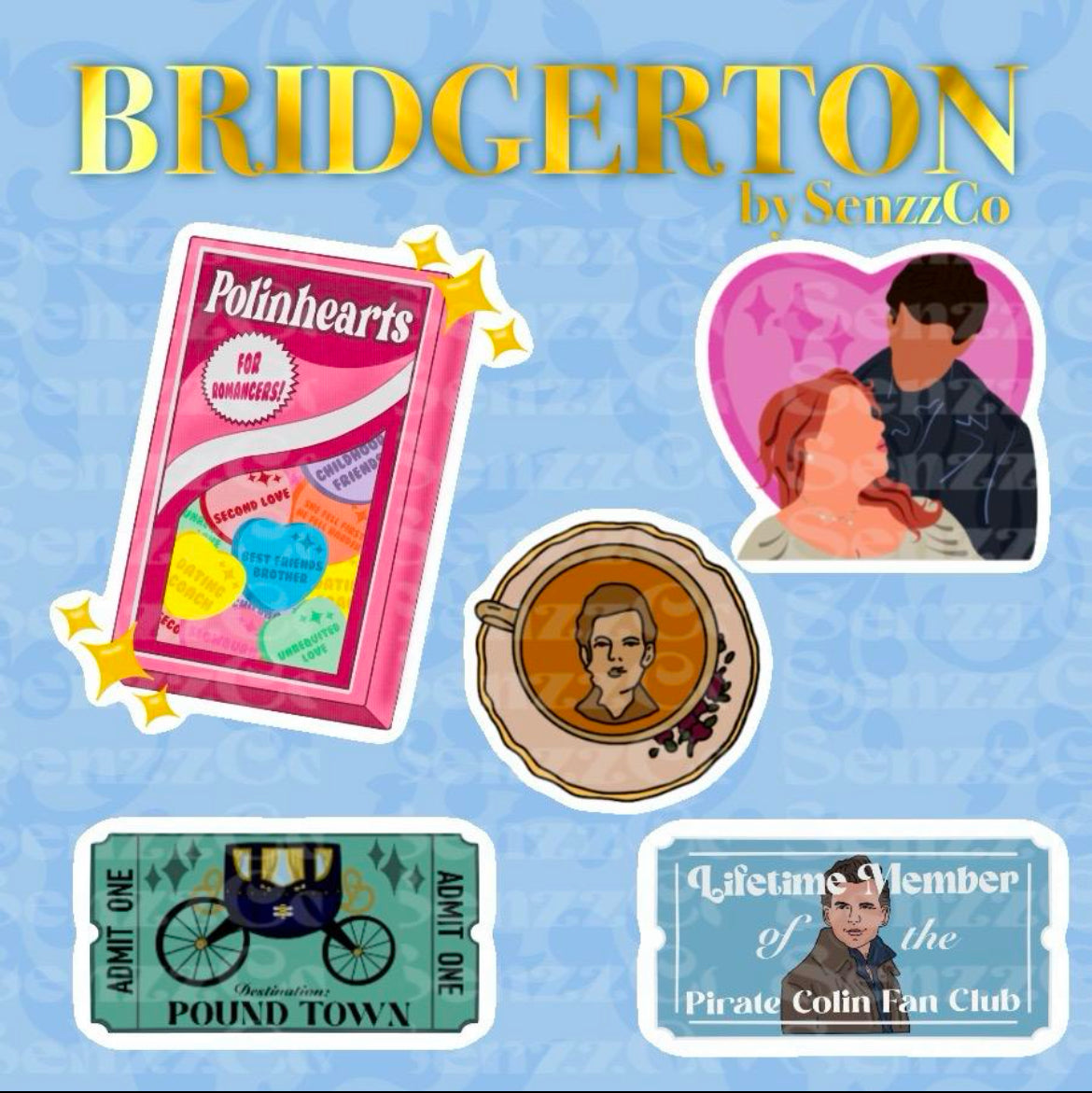 Bridgerton Polin Sticker Pack