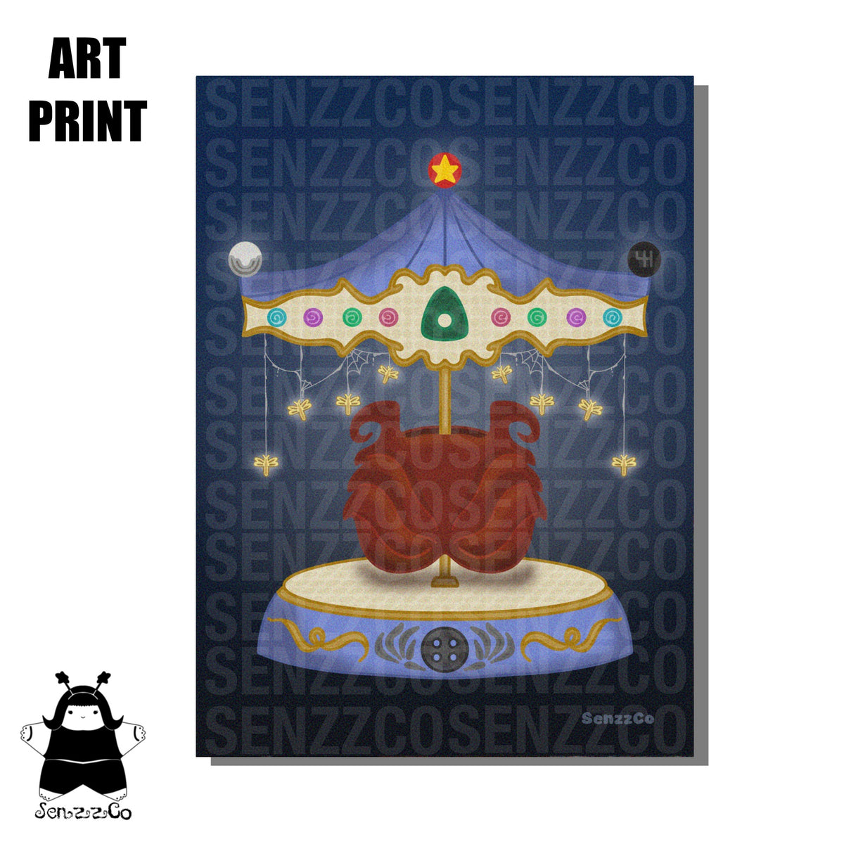 Bleeding Heart Carousel | Art Print