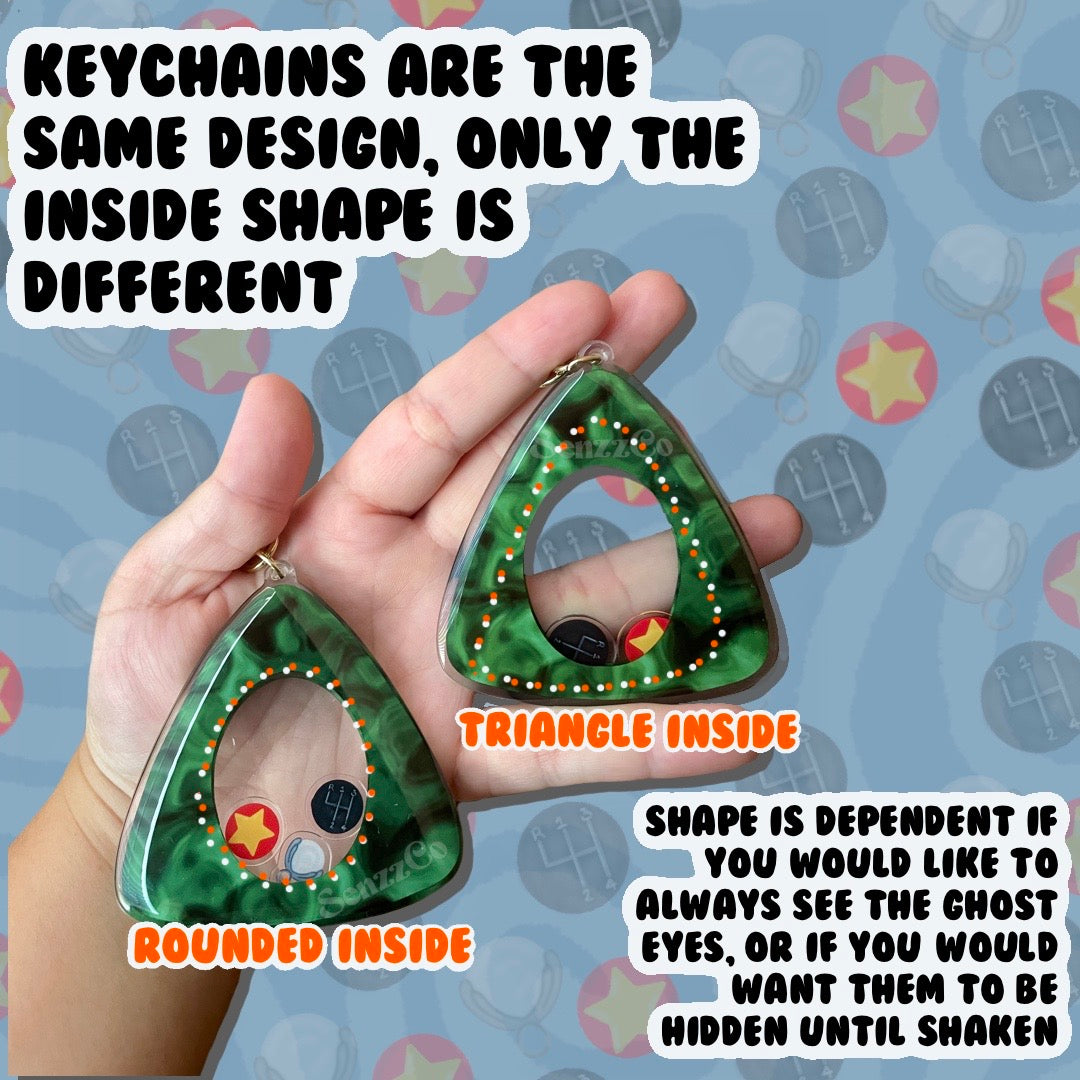 Lost Ghost Eyes | Shaker Keychain | Twitchy Witchy Inspired Keychain