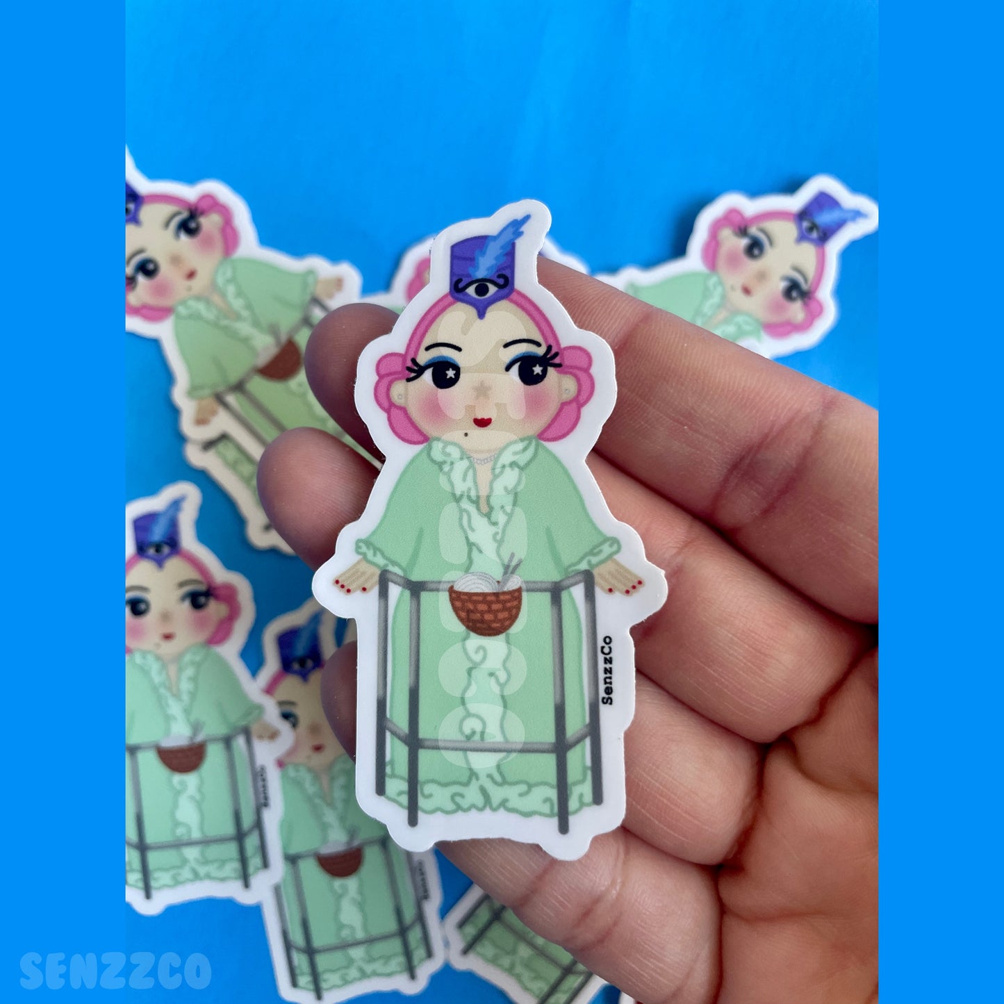 Twitchy Witchy Character Stickers | Vinyl Sticker | Twitchy Witchy Girl Inspired Sticker