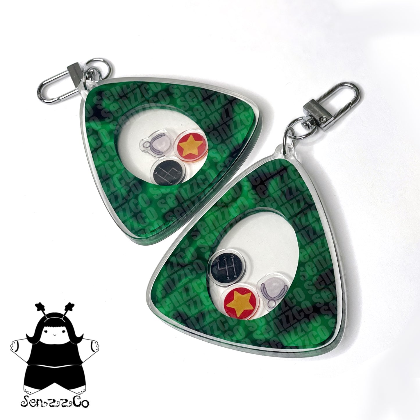 Lost Ghost Eyes | Shaker Keychain | Twitchy Witchy Inspired Keychain
