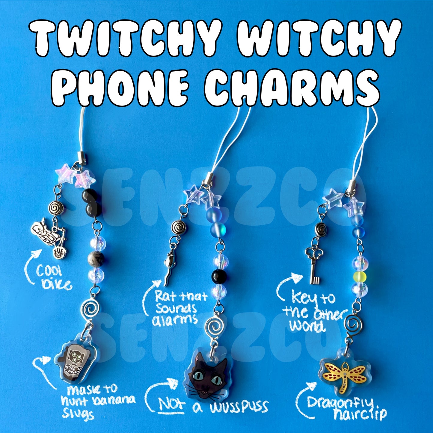 Twitchy Witchy Inspired Phone Charms