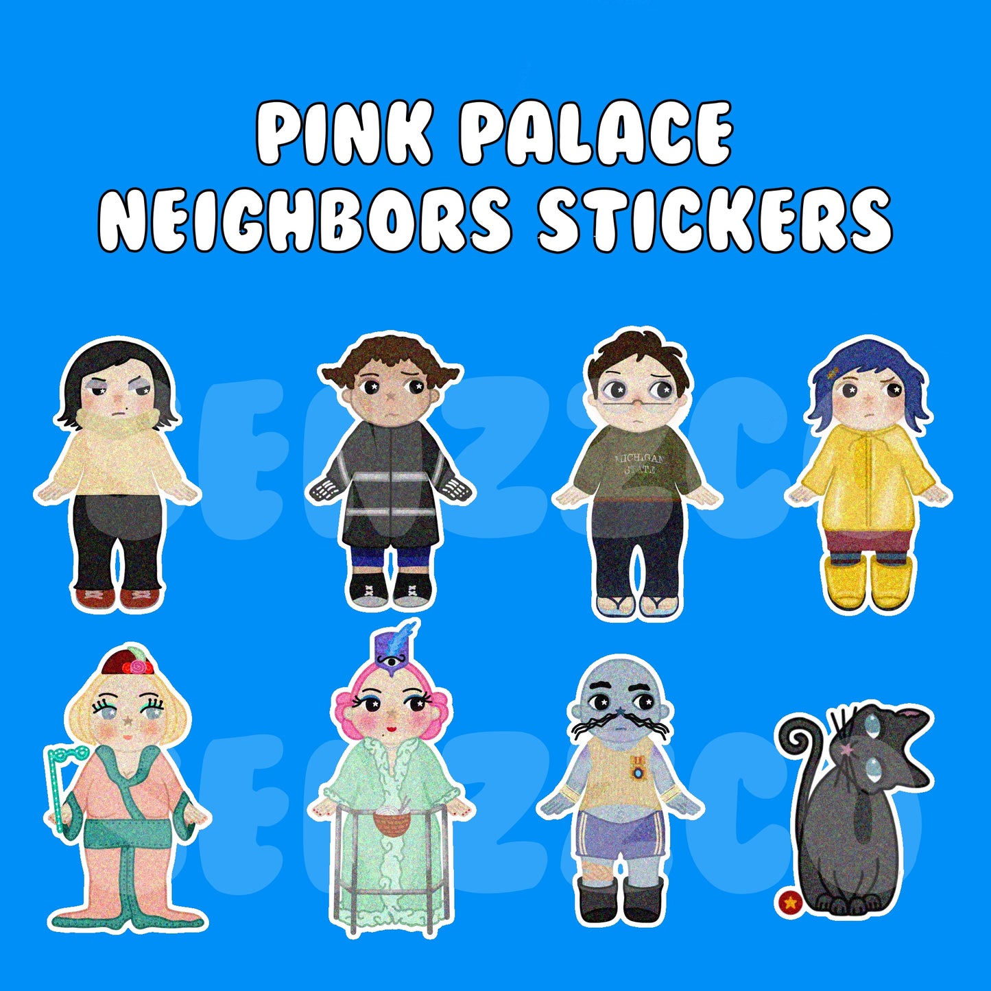 Twitchy Witchy Character Stickers | Vinyl Sticker | Twitchy Witchy Girl Inspired Sticker