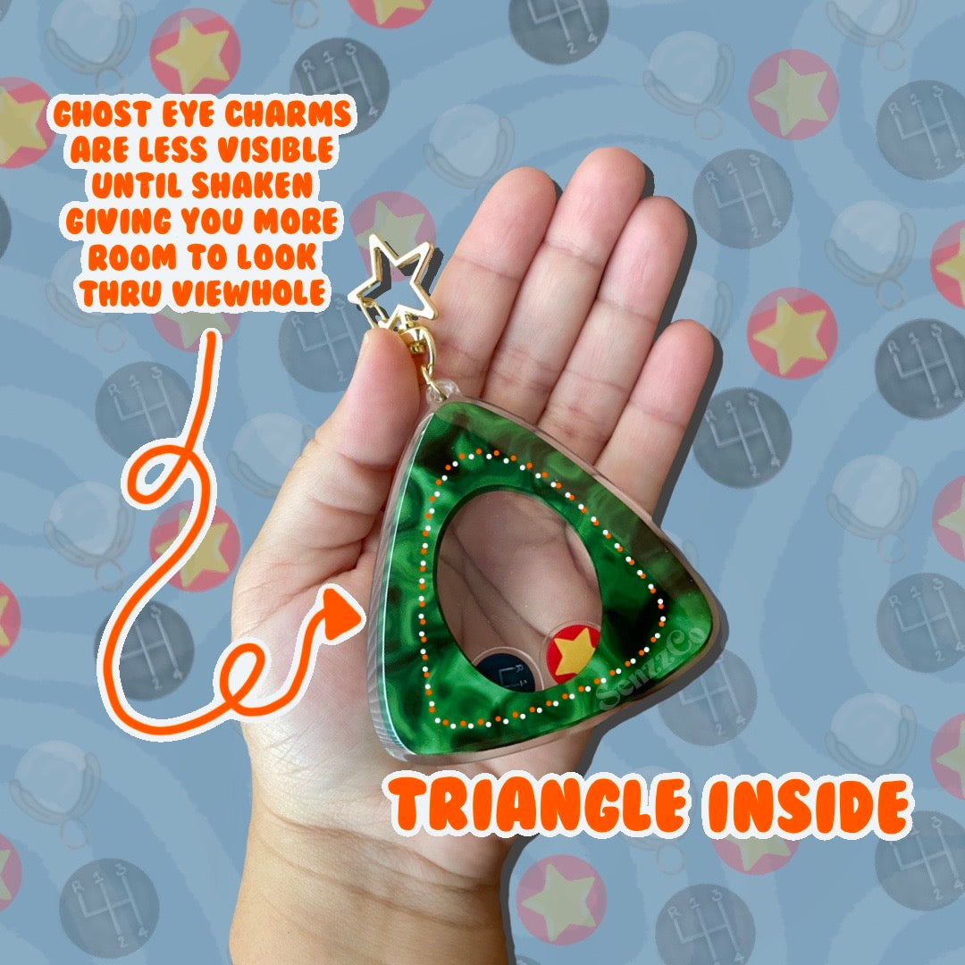 Lost Ghost Eyes | Shaker Keychain | Twitchy Witchy Inspired Keychain