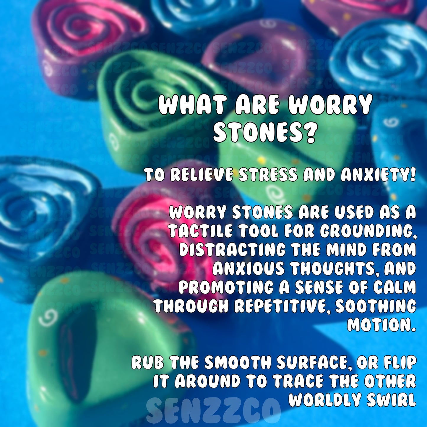 Twitchy Witchy Taffy Candy Worry Stone | Stress Relief | Anxiety Relief |