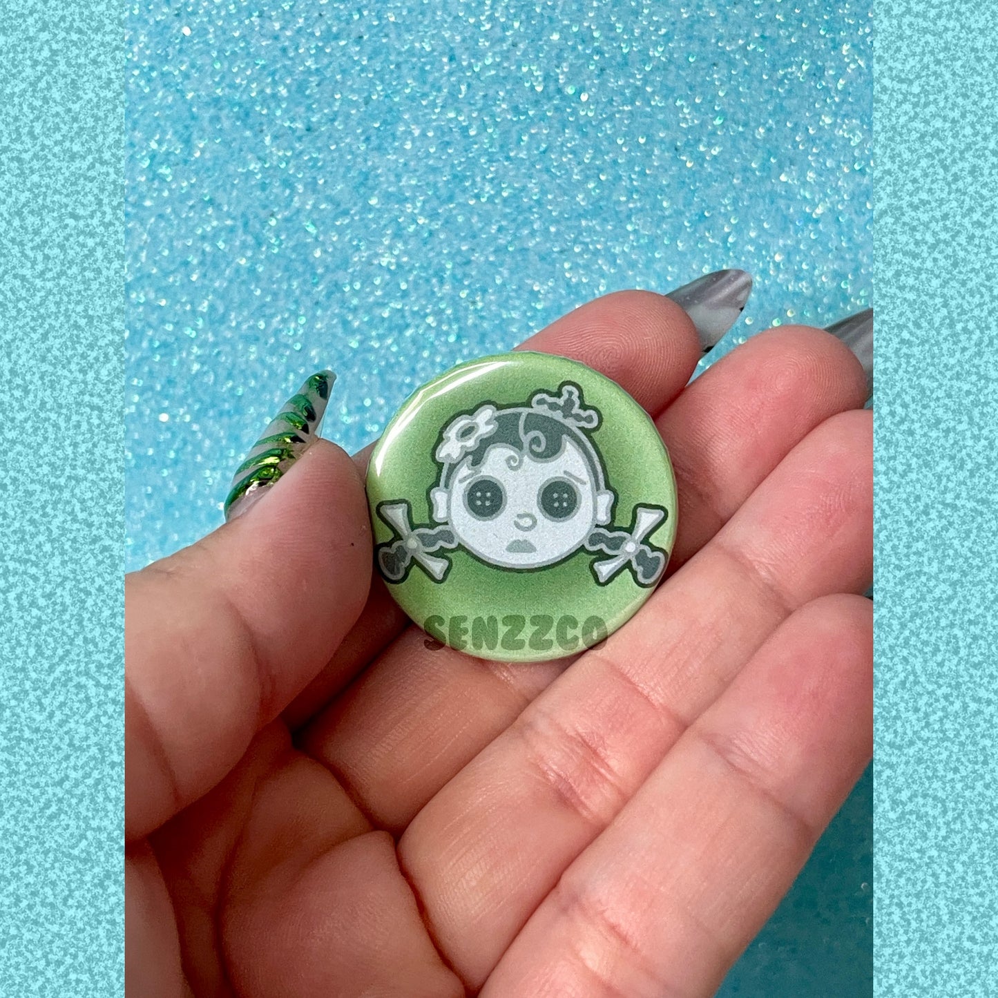 Coraline Inspired Button Pins