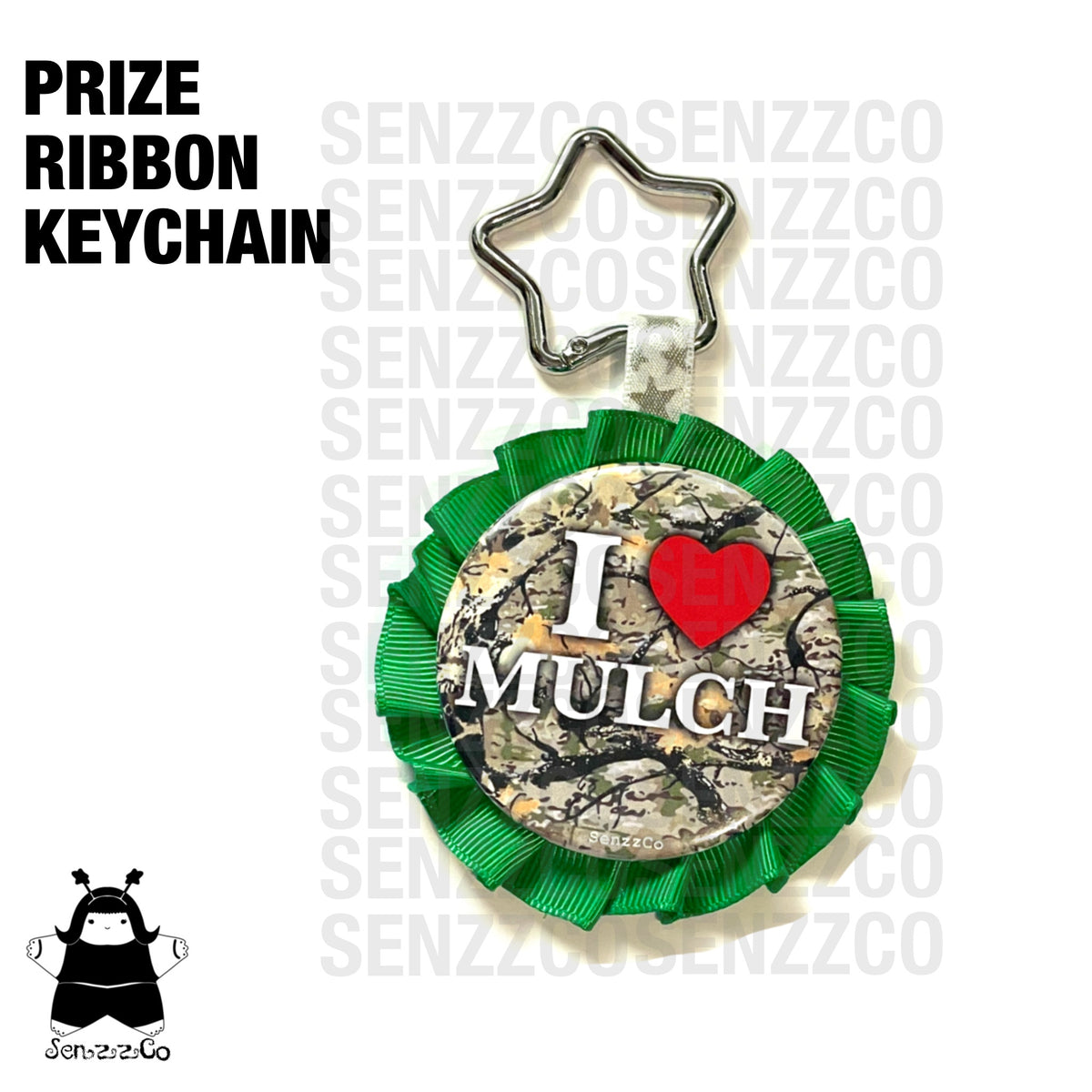Mini Mulch | Prize Ribbon Keychain