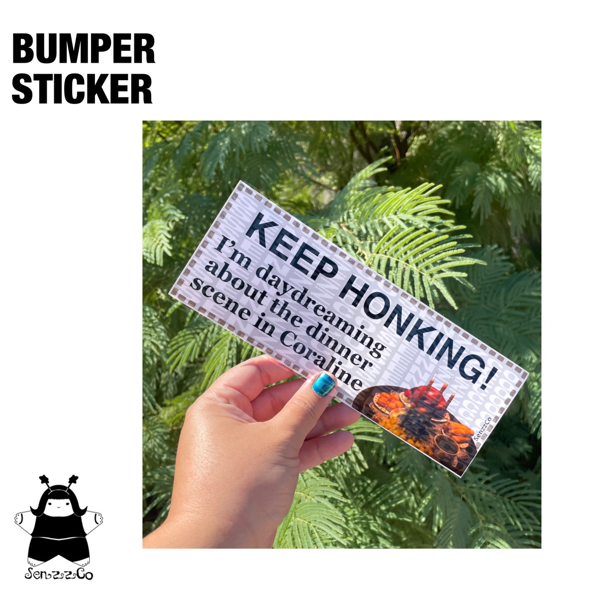 Dinner Scene Daydreaming | Vinyl Bumper Sticker | Twitchy Witchy Inspired Sticker