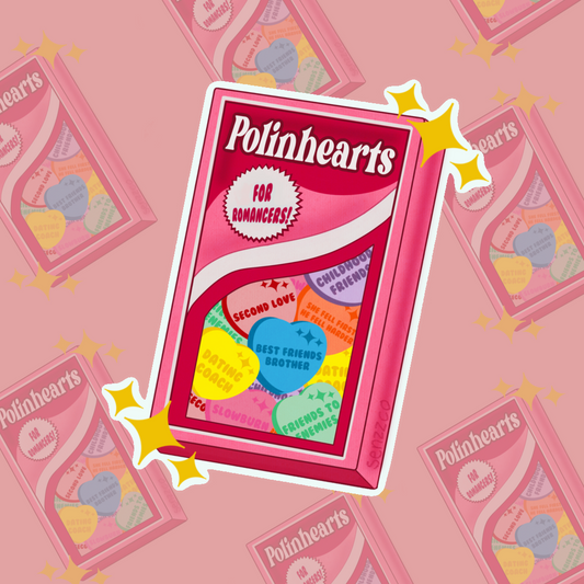 Polin Candy Heart Tropes | Bridgerton Sticker