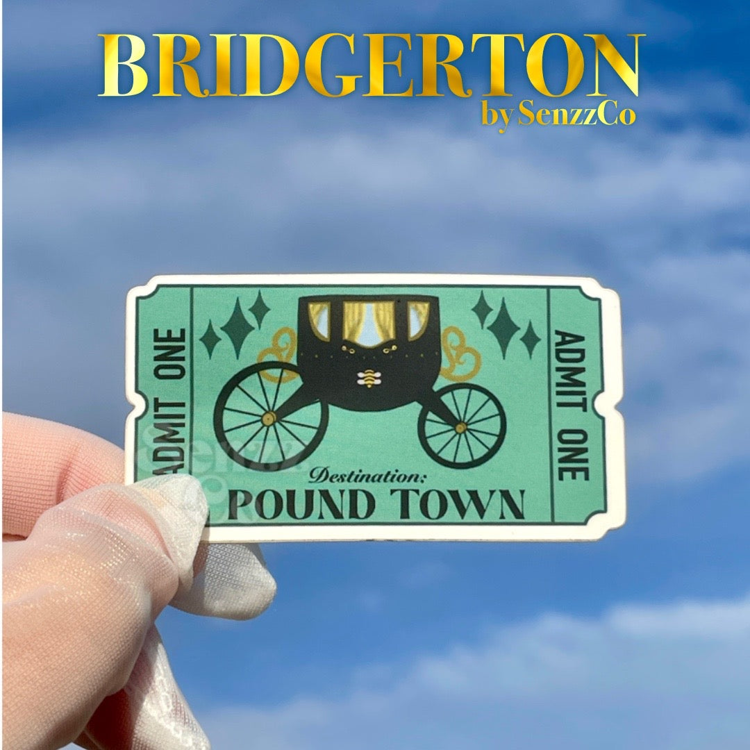 Pound Town Carriage | Bridgerton Sticker