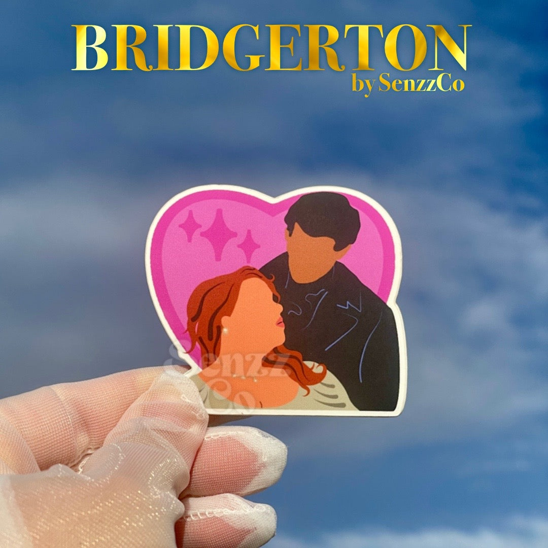 Polin in Love Mirror Scene | Bridgerton Sticker