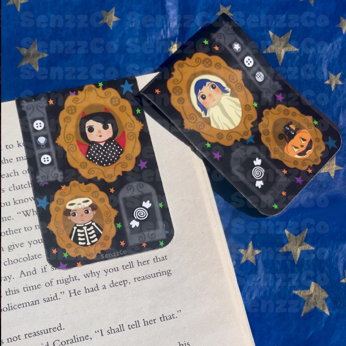 Spooky Twitchy Witchy Magnetic Bookmark
