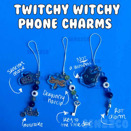 Twitchy Witchy Inspired Phone Charms