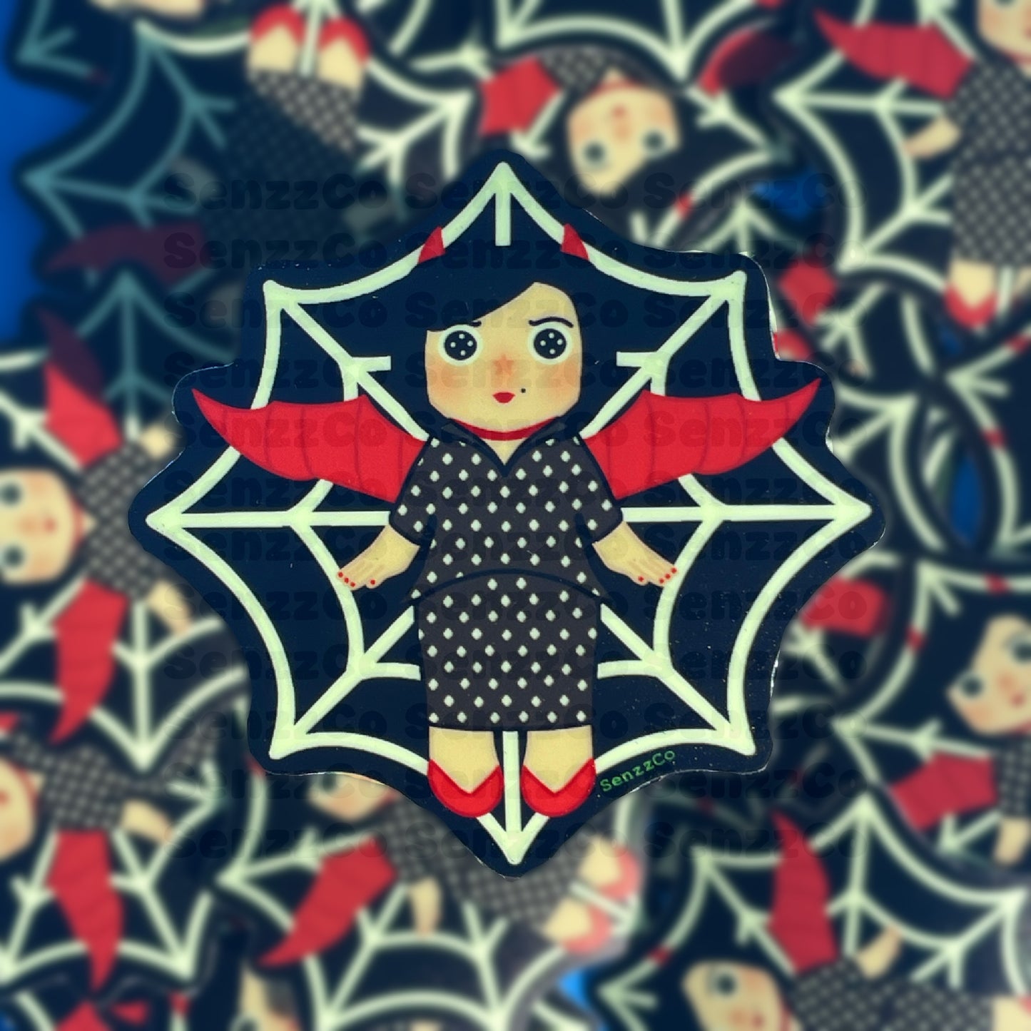 Spider Glow | Vinyl Sticker | Twitchy Witchy Girl Inspired Sticker