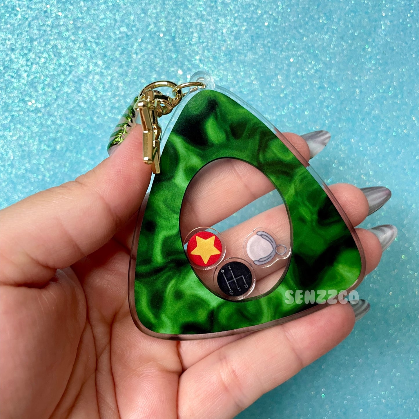 Lost Ghost Eyes | Shaker Keychain | Coraline Inspired Keychain