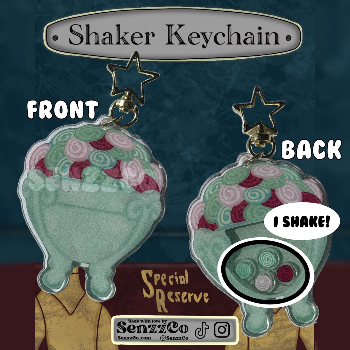 Taffy Bowl | Shaker Keychain | Coraline Inspired Keychain