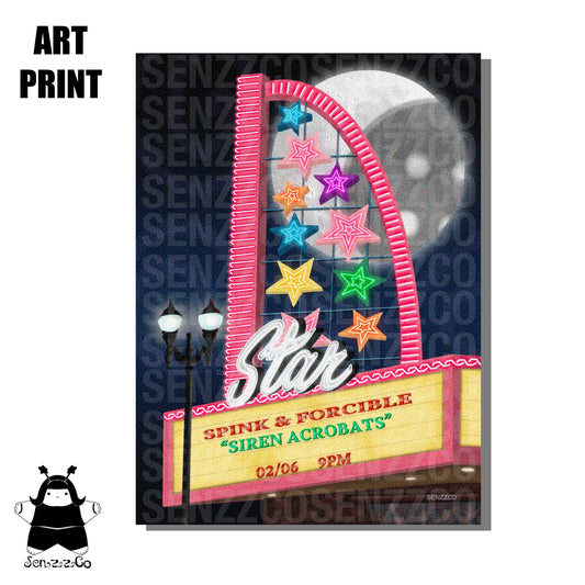 Siren Acrobat Theatre Show | Art Print