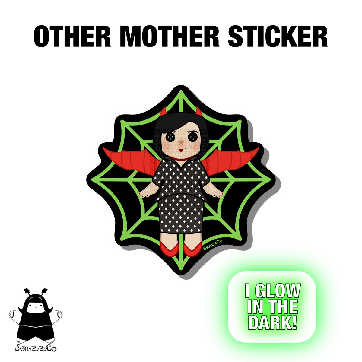 Spider Glow | Vinyl Sticker | Twitchy Witchy Girl Inspired Sticker