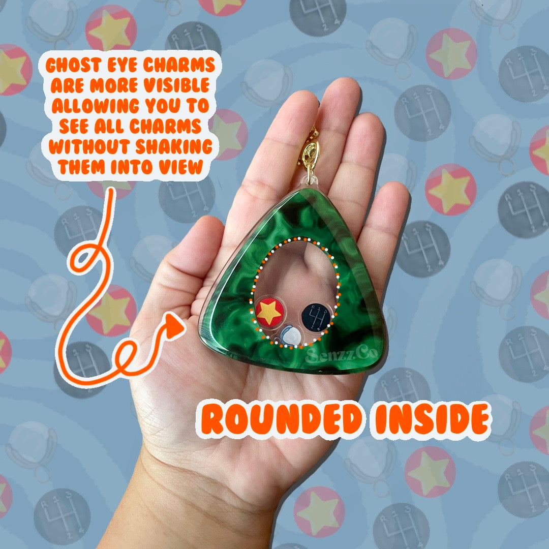 Lost Ghost Eyes | Shaker Keychain | Twitchy Witchy Inspired Keychain