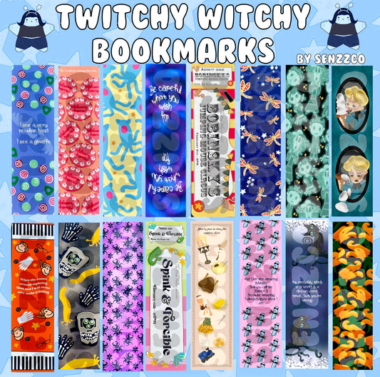 Twitchy Witchy Girl Bookmarks