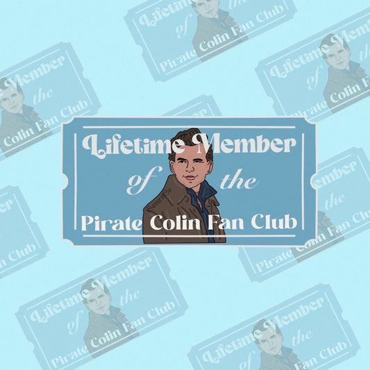 Pirate Colin Fan Club | Bridgerton Sticker