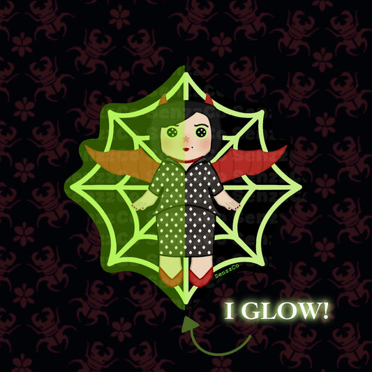 Spider Glow | Vinyl Sticker | Twitchy Witchy Girl Inspired Sticker