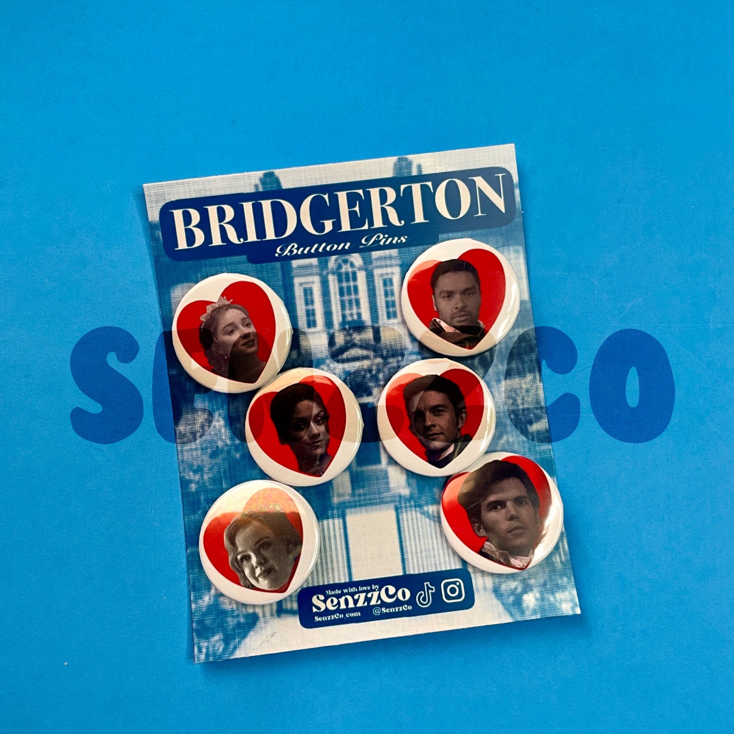 Bridgerton Inspired Button Pins