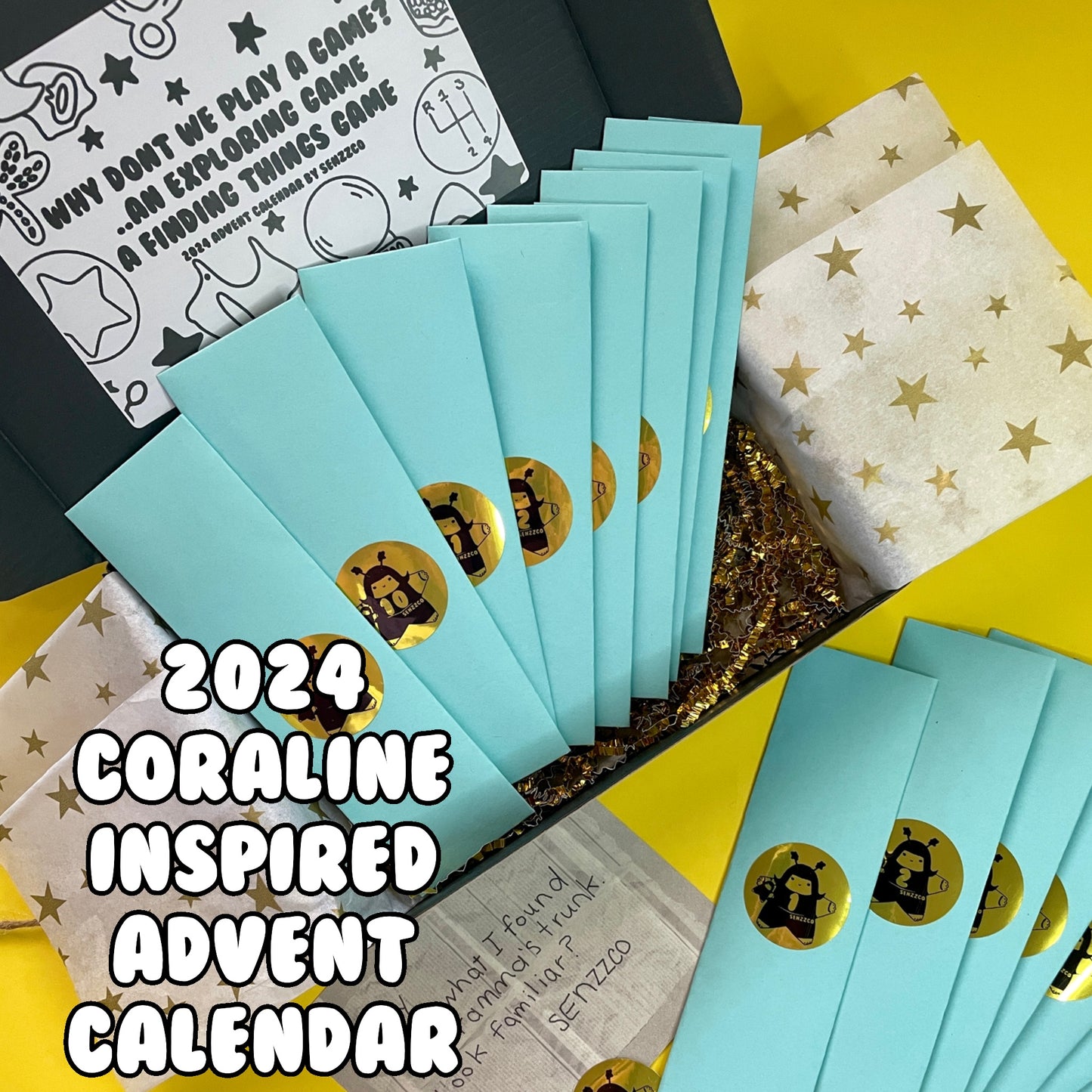 2024 Coraline Inspired Bookmark Advent Calendar