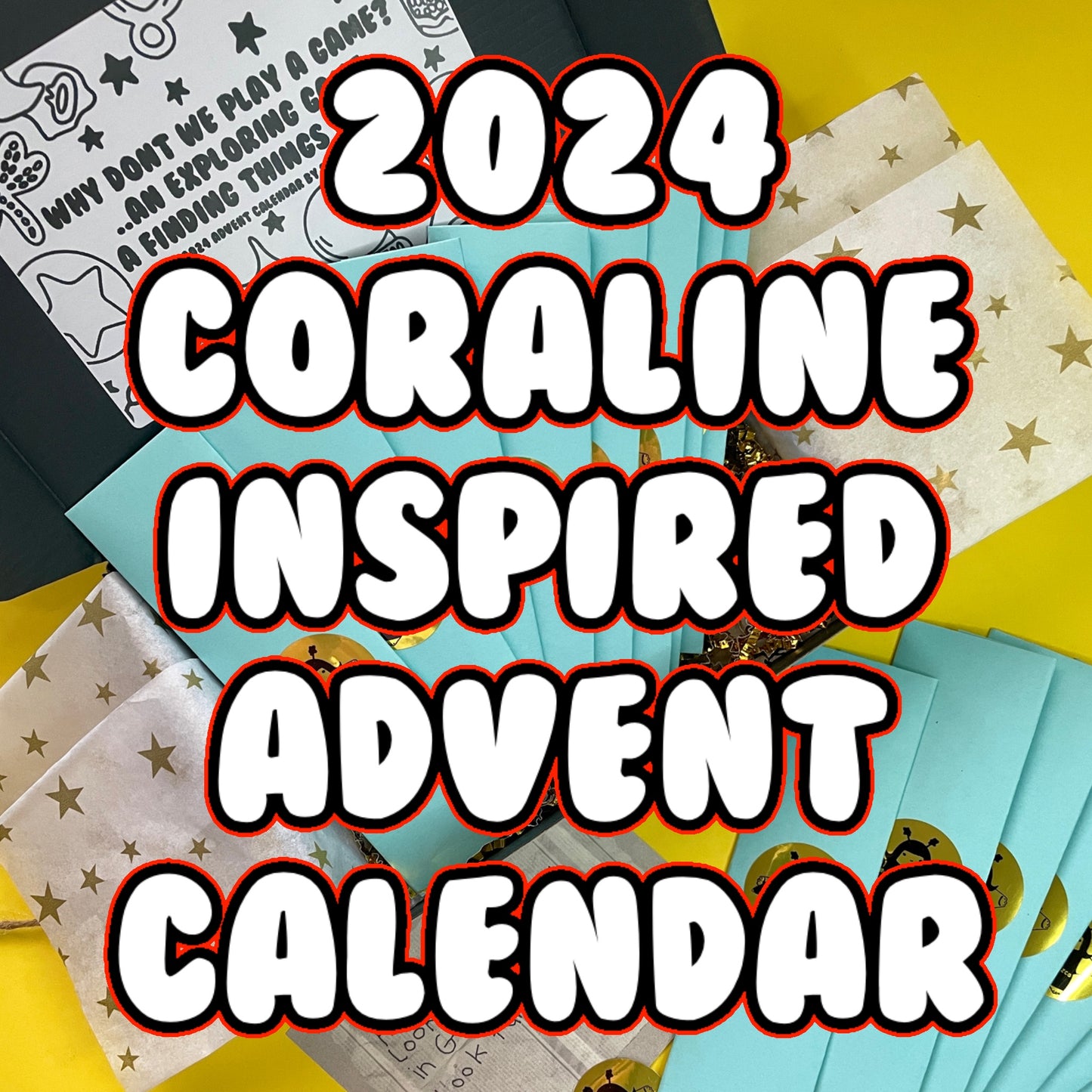 2024 Coraline Inspired Bookmark Advent Calendar